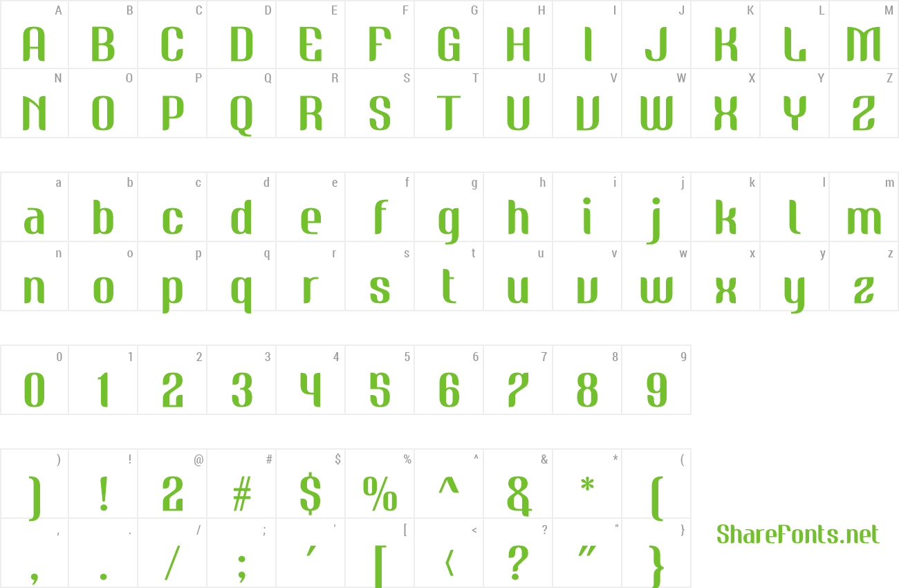 Font Nudely One preview